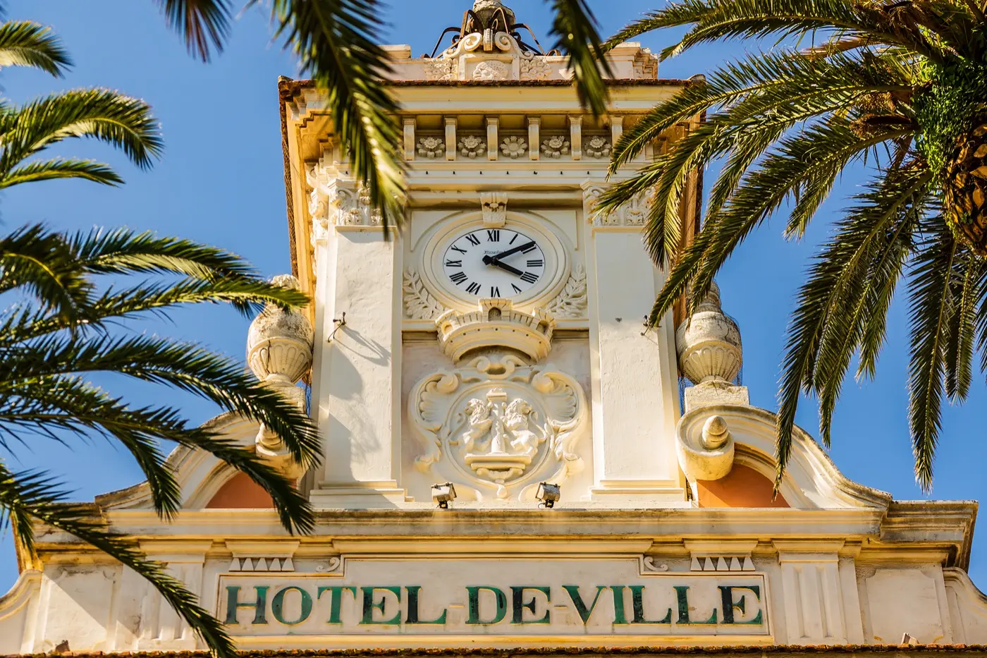 Façade of Ajaccio town hall
